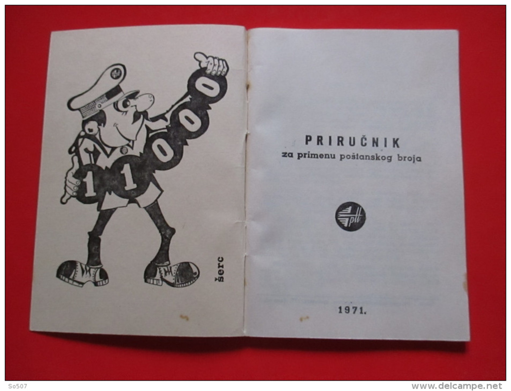 Y2- Handbook " Manual For Uses Postal Number Post Code ZIP Code 1971.Yugoslavia " Slavic Langue Serbian/Croatian - Slav Languages