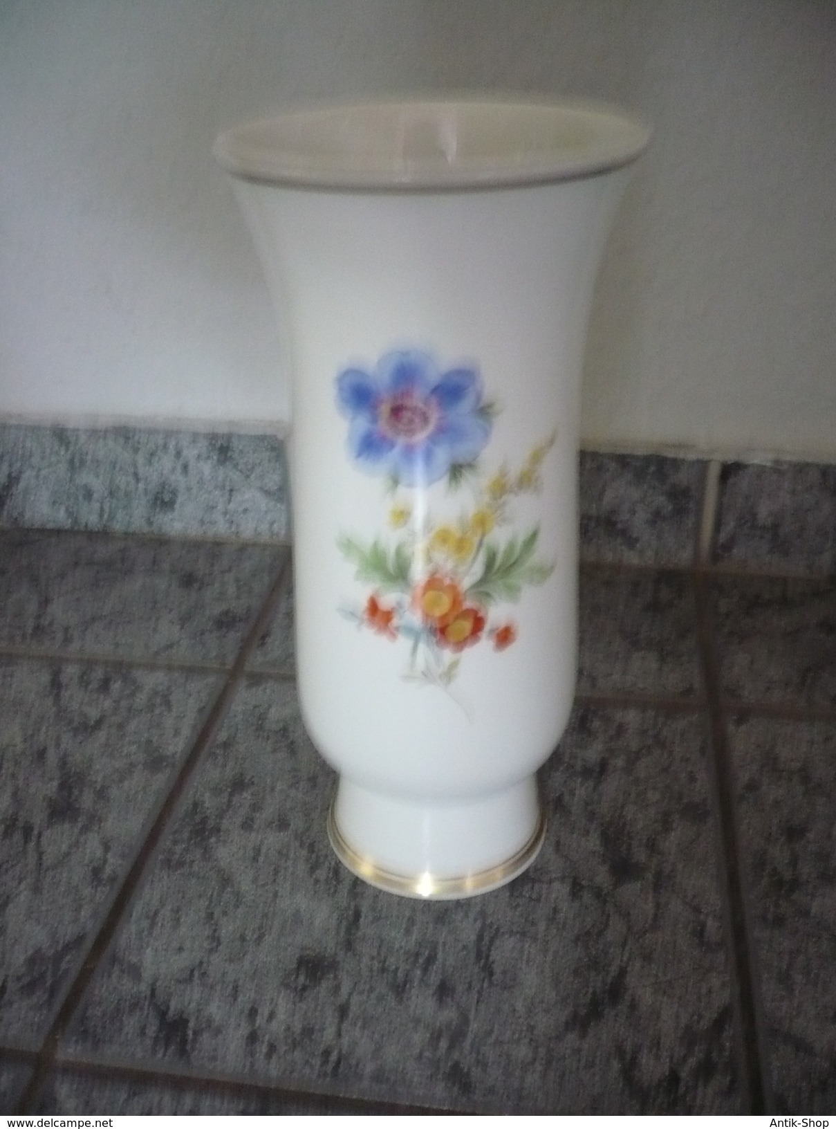 Vase Mit Blumenmuster - MEISSEN  (501) Preis Reduziert - Meissen (DEU)