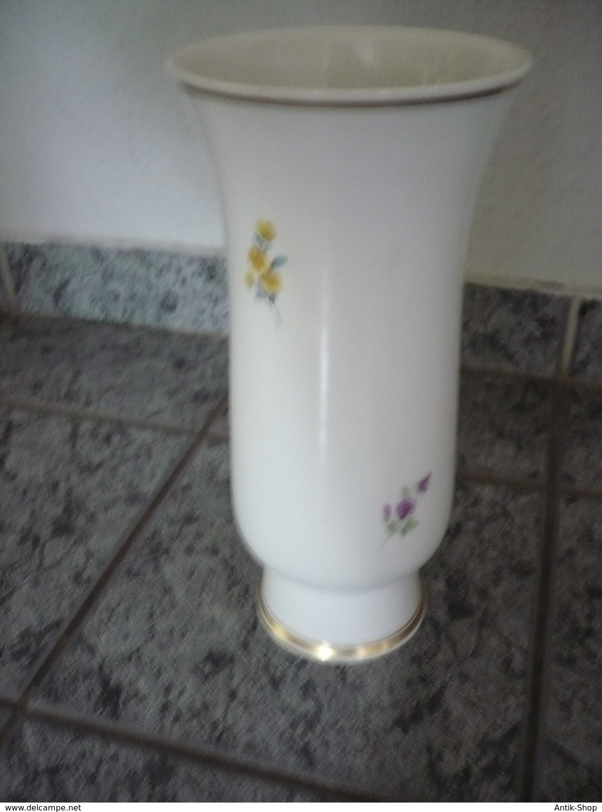 Vase Mit Blumenmuster - MEISSEN  (501) Preis Reduziert - Meissen (DEU)