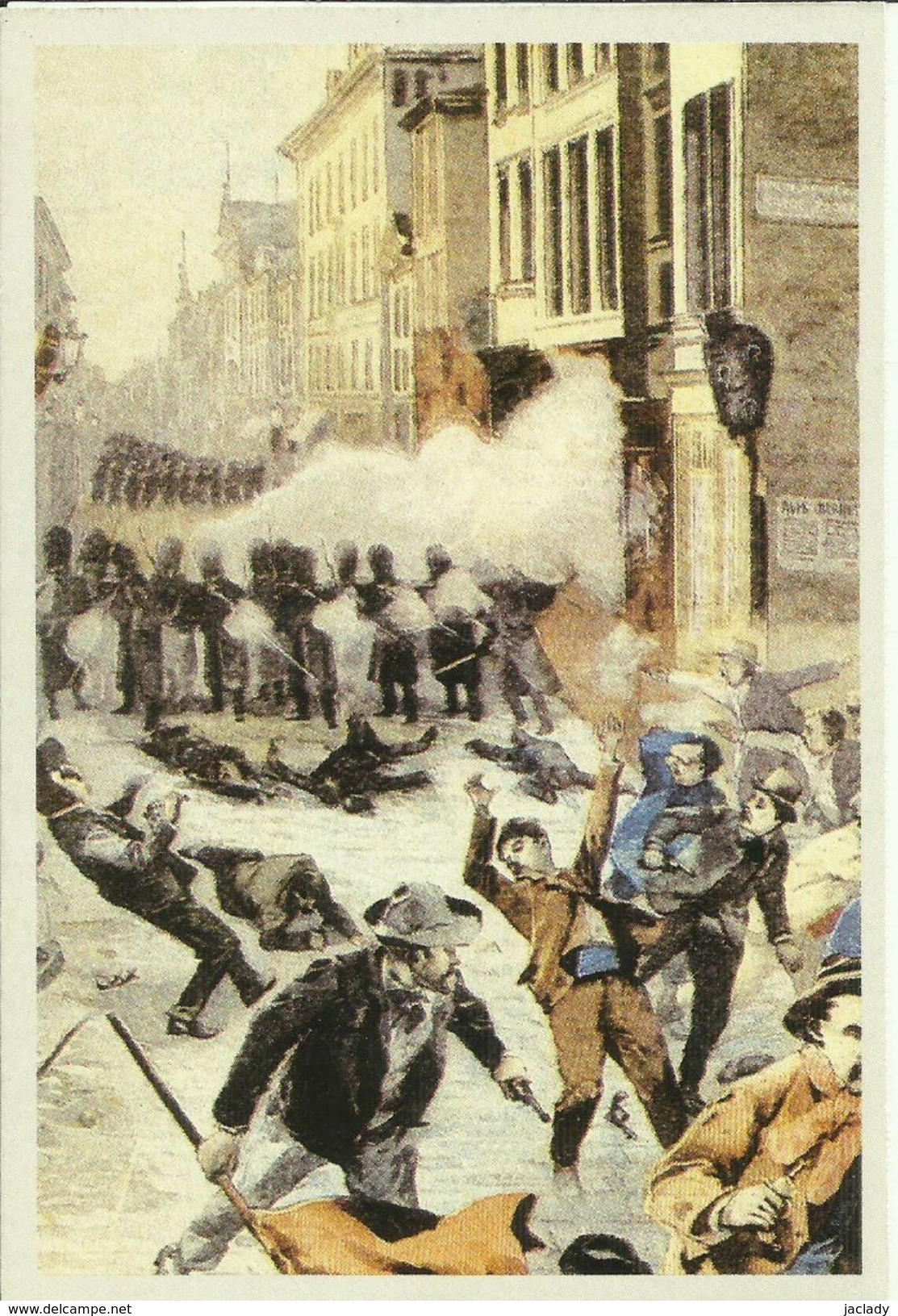 BELGIQUE - Carte N° 32 Du SOIR -- La Troupe Tire Sur Les Grévistes 1902.  (2 Scans) - Streiks