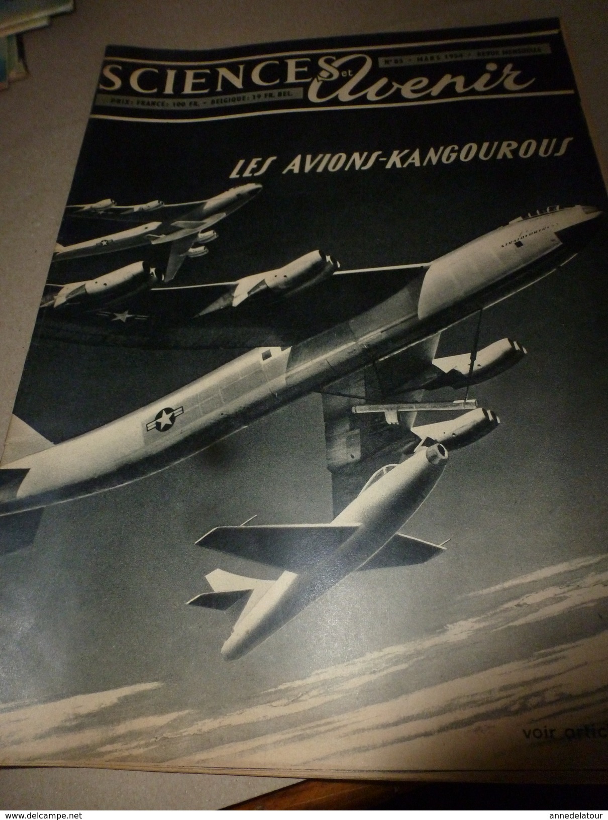 1954 SETA : Schiaorn (Suisse);Avions Kangourous;Origine-chien;Surprise-Brevets Invention;Industrie Atom;Radioteléscope; - Science