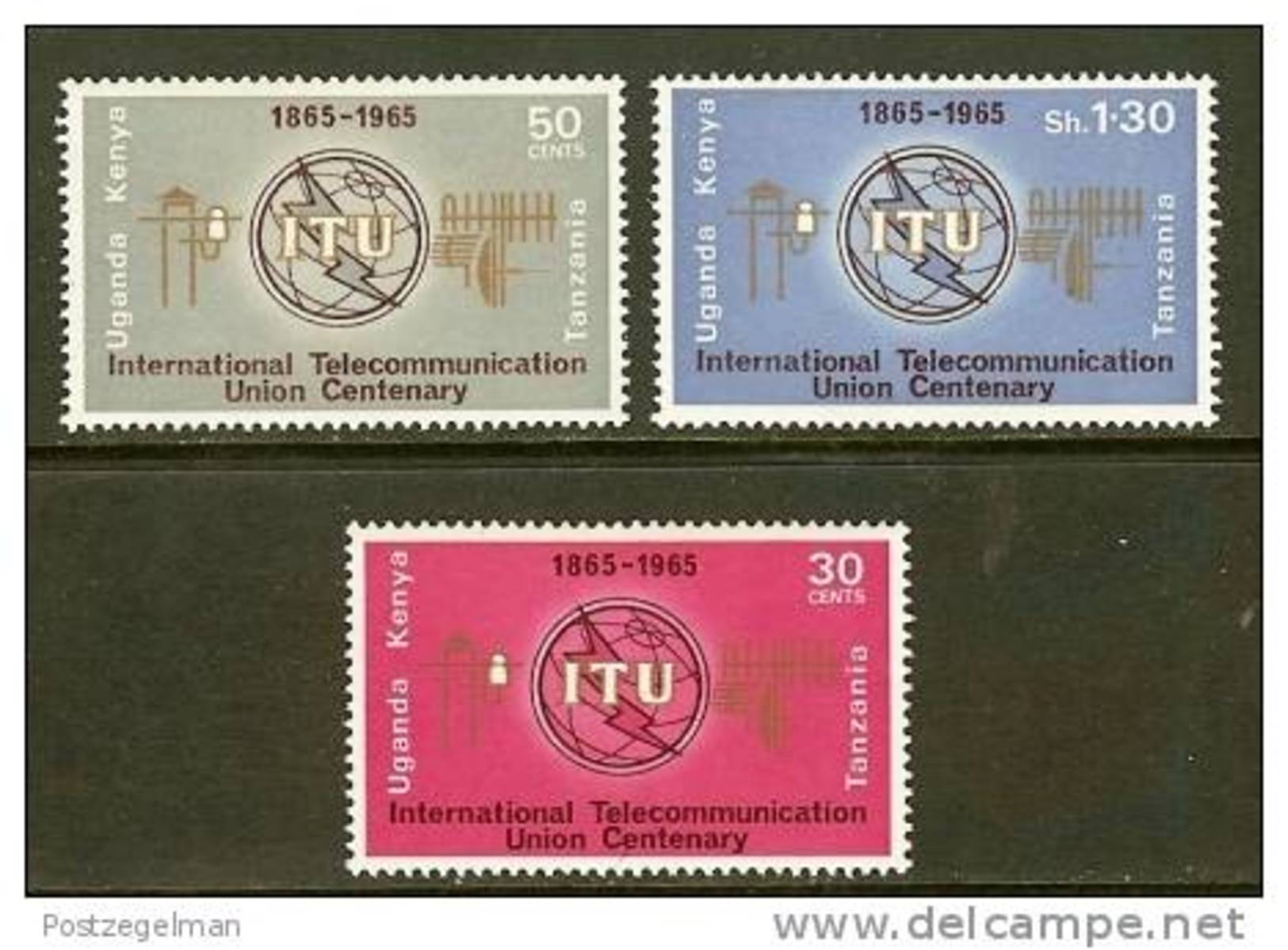 K.U.T. 1965  MNH Stamp(s) I.T.U. - Kenya, Ouganda & Tanzanie