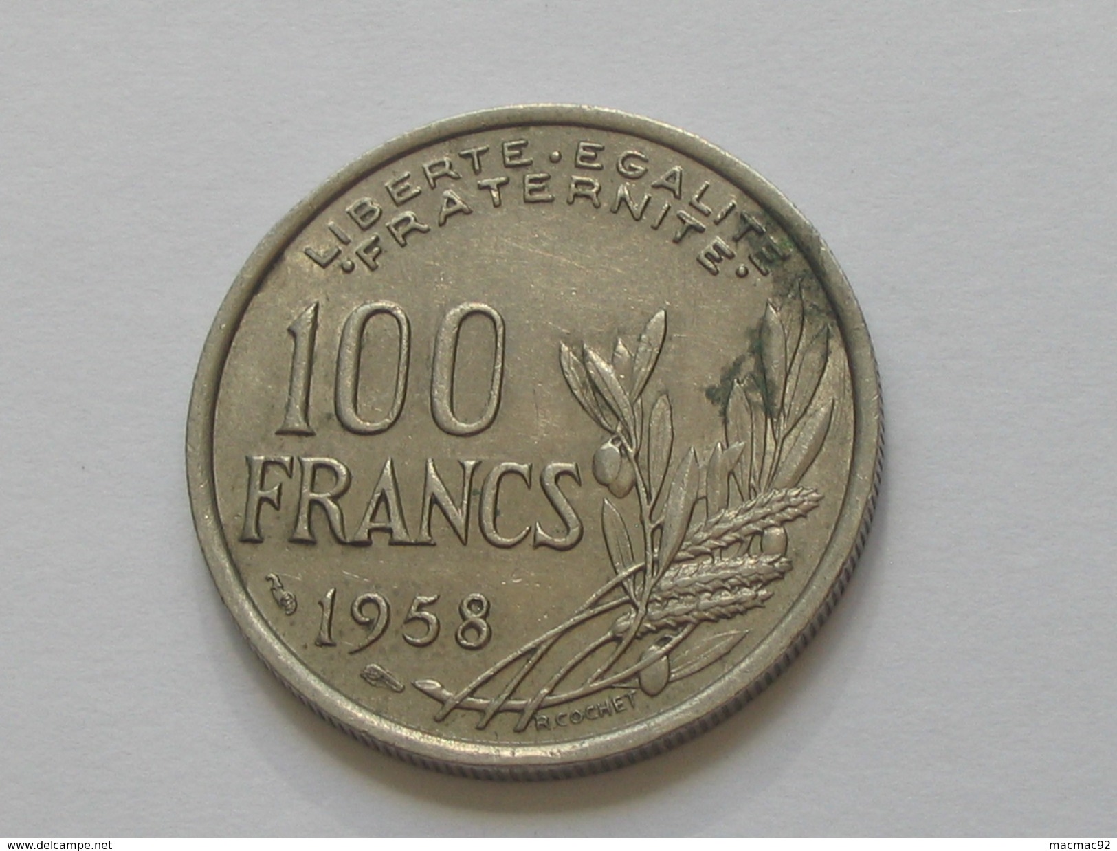 100 Francs COCHET 1958  **** EN ACHAT IMMEDIAT **** - Autres & Non Classés