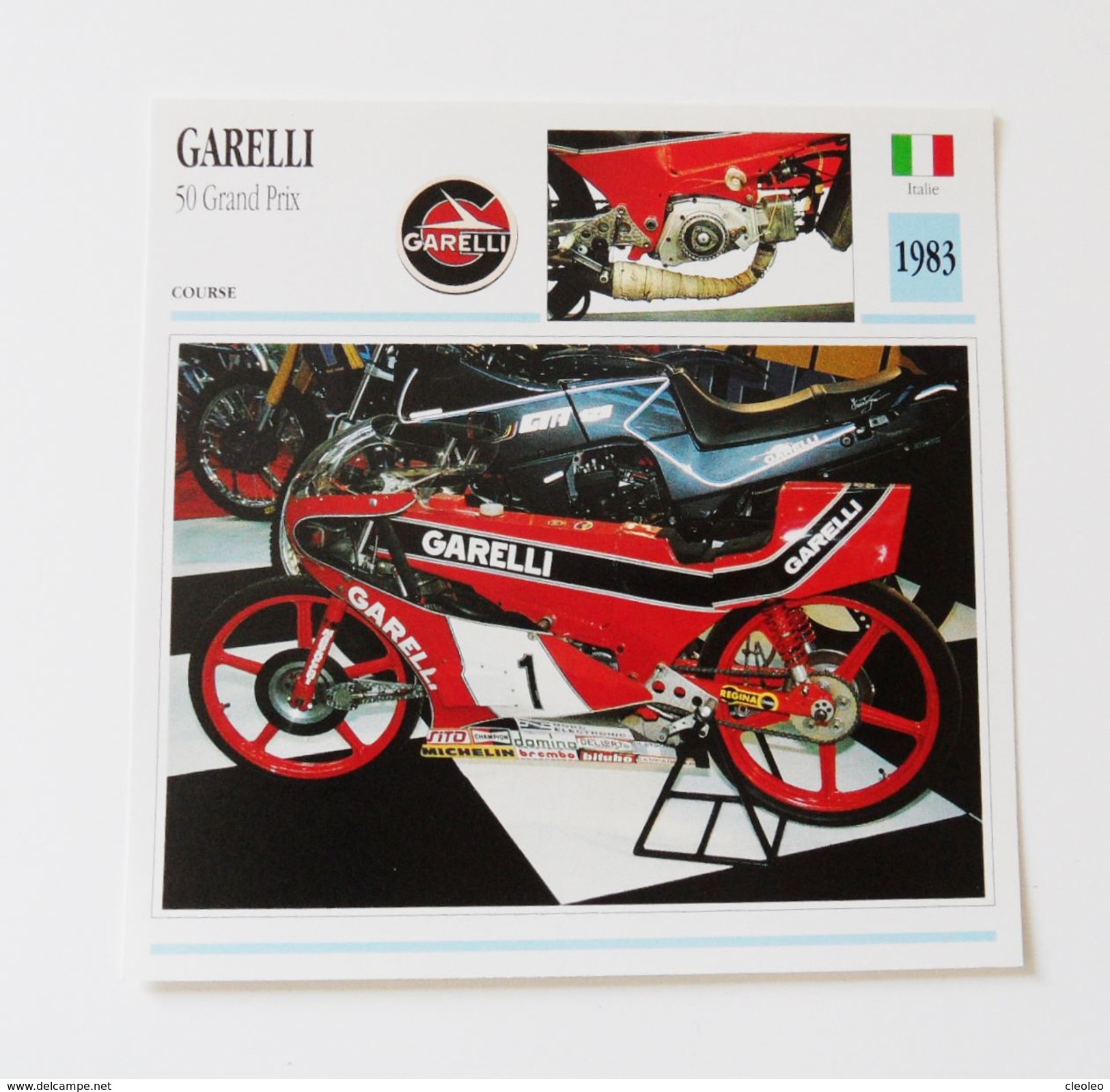 Fiche Technique MOTO Italie 1983 Garelli 50 Grand Prix - Motos