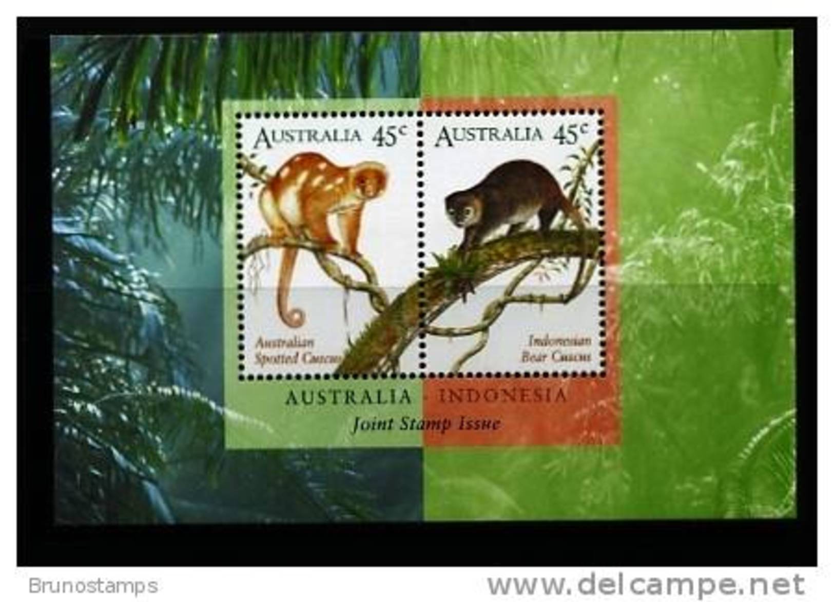 AUSTRALIA - 1996 FAUNA AUSTRALIA-INDONESIA JOINT ISSUE MS  MINT NH - Blocks & Sheetlets