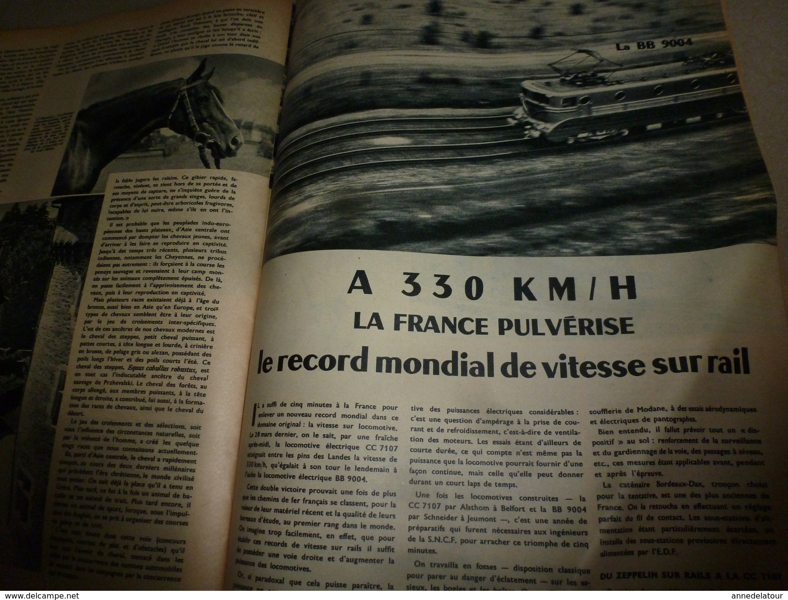 1955 SETA :Histoire du CHEVAL;Bombe A;Le fourmilion;Record vitesse sur rail;Transistors ;Les Centuriations romaines;etc