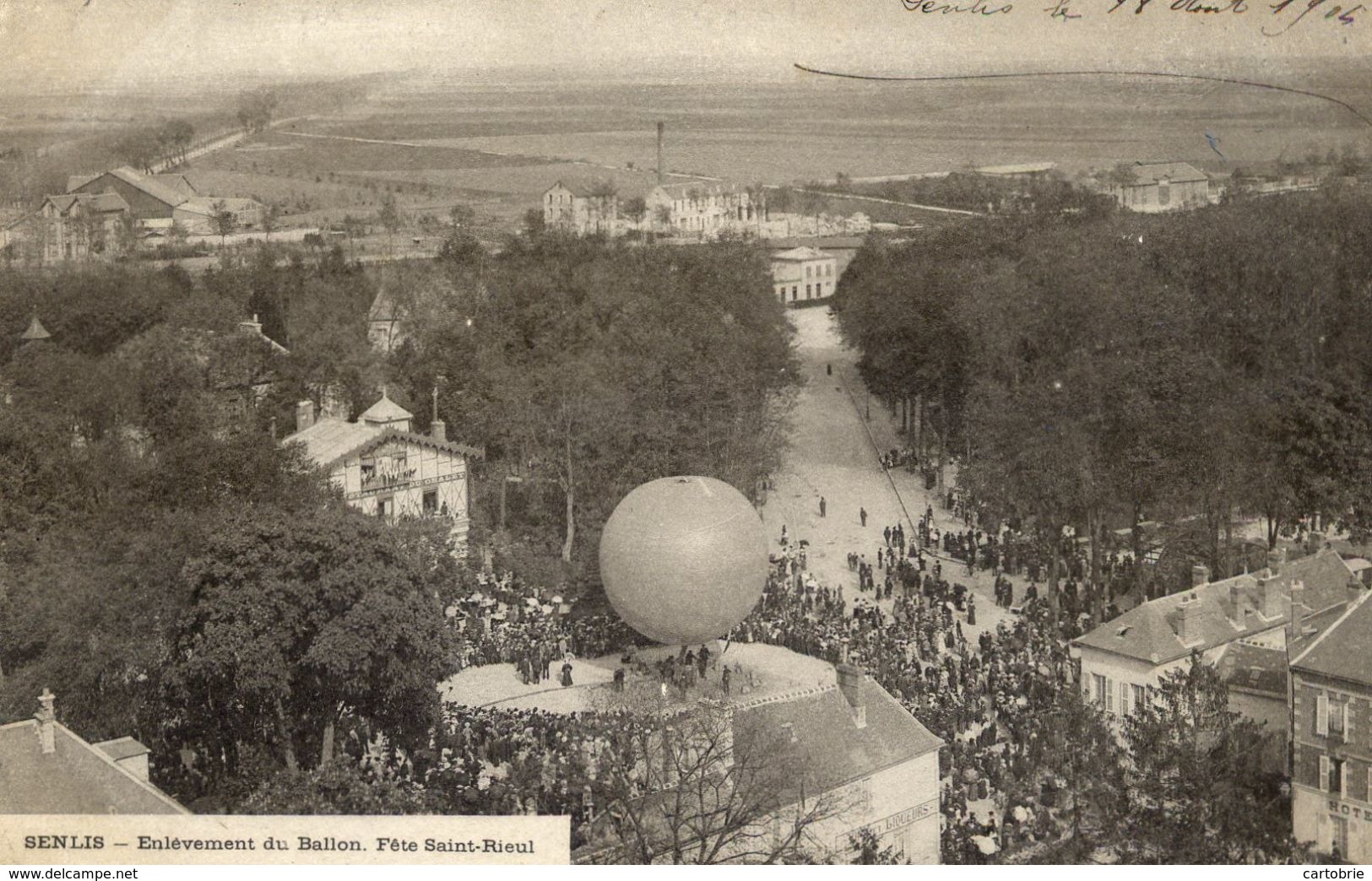 60 - SENLIS - Enlèvement Du Ballon - Fête Saint-Rieul - Animée - Senlis