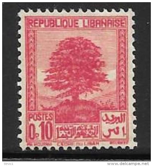 Lebanon Scott # 137 Mint Hinged Cedar, 1937 - Liban