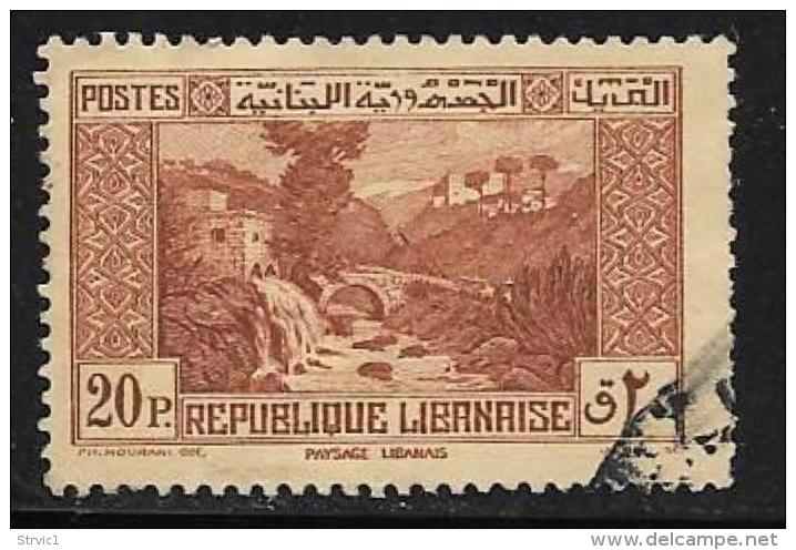 Lebanon Scott # 143A Used Dog River, 1940 - Líbano