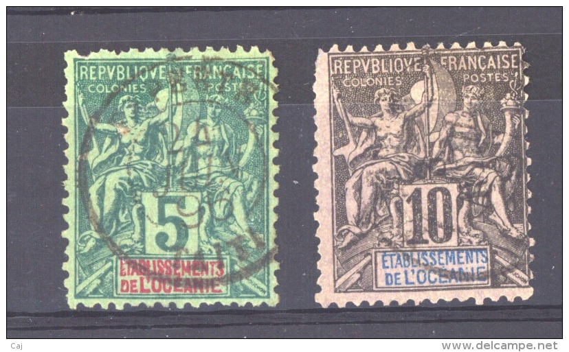 Océanie  :  Yv  4-5  (o) - Used Stamps