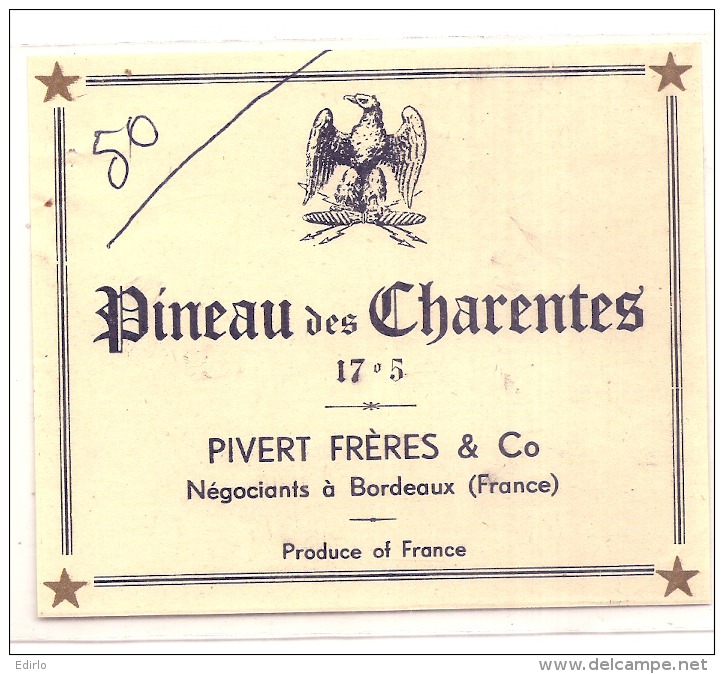 Pinault PIVERT Charente Négociantsd Bordeaux - Vino Bianco