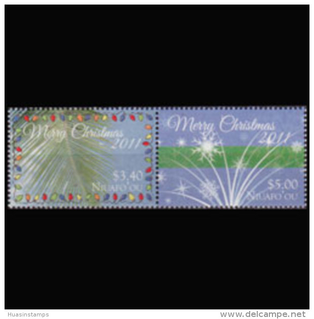 TONGA-NIUAFOU 2011 - Scott# 268 Christmas Set Of 2 MNH - Tonga (1970-...)