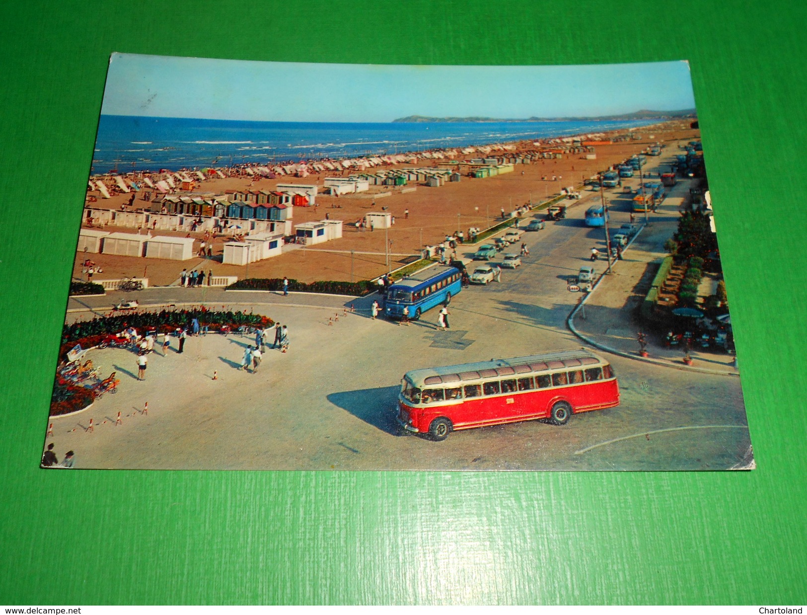 Cartolina Rimini - Lungomare E Spiaggia - 1963. - Rimini