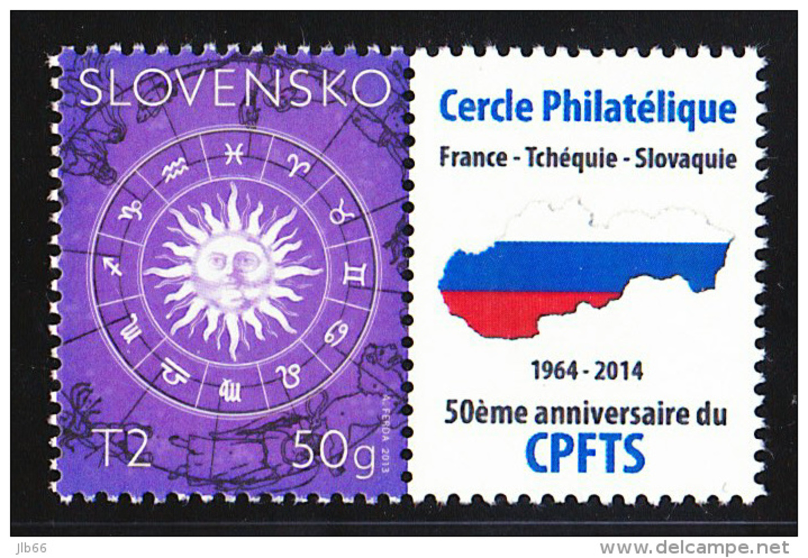 Collector  2014 "50ème Anniversaire Du Cercle Phila. France Tchéquie Slovaquie" 8 Timbres + Coupons Personnalisés T2 50g - Altri & Non Classificati