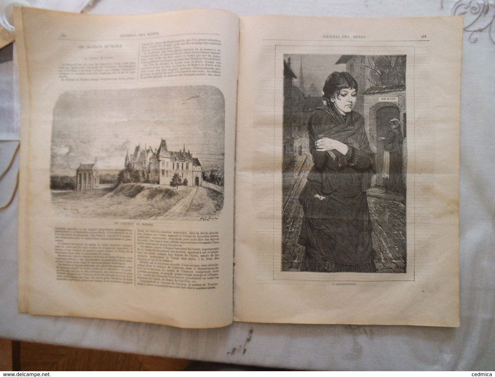 JOURNAL DES MERES N°15 1er AOUT 1881 LE MOULIN A VENT,LES PIGEONS,LE CHATEAU DE MONSEC,TOILETTES DE DAMES  16 PAGES - Revues Anciennes - Avant 1900