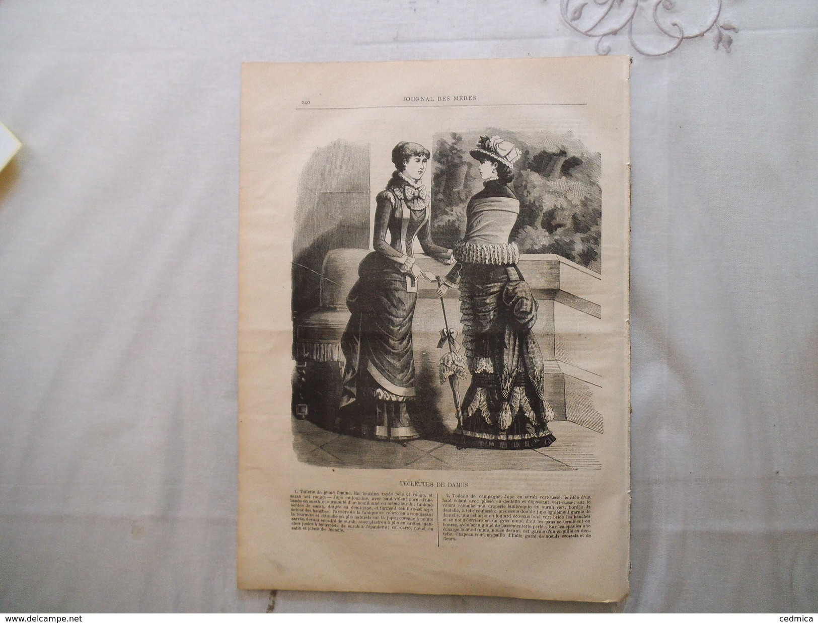 JOURNAL DES MERES N°15 1er AOUT 1881 LE MOULIN A VENT,LES PIGEONS,LE CHATEAU DE MONSEC,TOILETTES DE DAMES  16 PAGES - Zeitschriften - Vor 1900