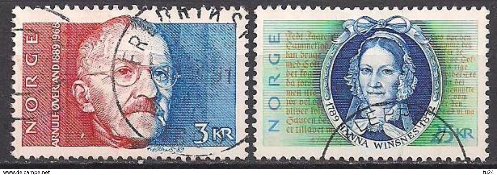 Norwegen  (1989)  Mi.Nr. 1031 + 1032  Gest. / Used  (6fi20) - Gebraucht