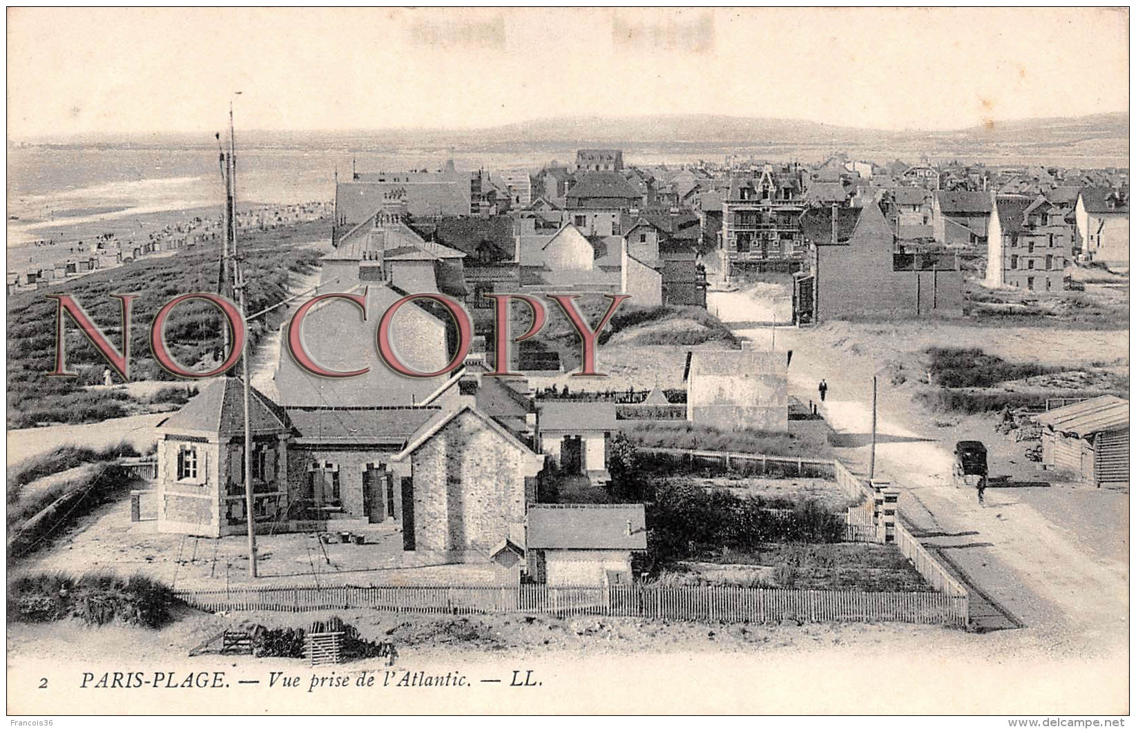 62 - Le Touquet  Paris Plage - Vue Prise De L'Atlantic - Le Touquet