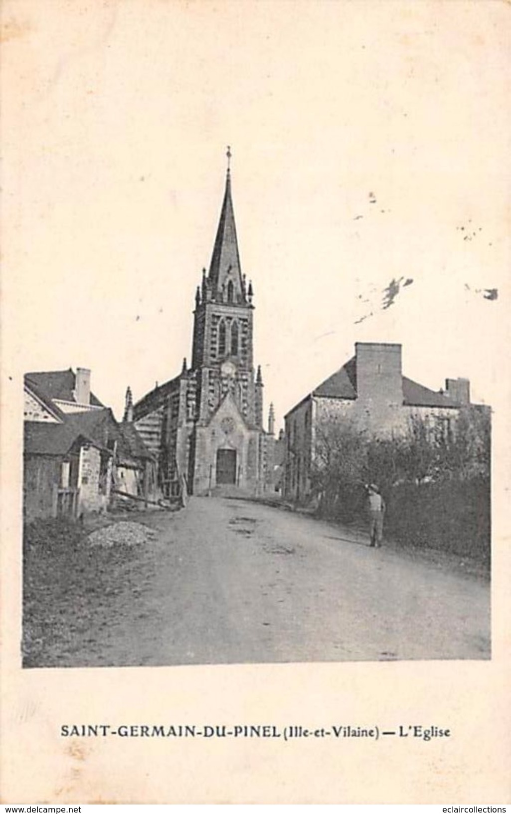 St  Germain Du Pinel   35     L'Eglise         ( Voir Scan) - Autres & Non Classés