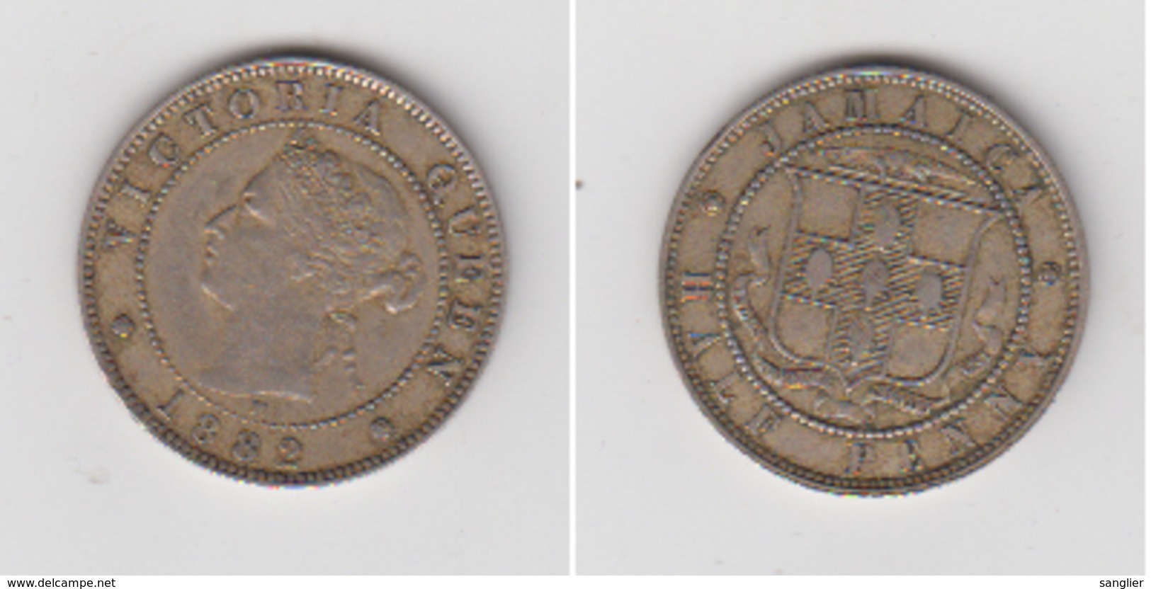 JAMAICA - HALF PENNY 1882 H - PEU COURANTE - Jamaique