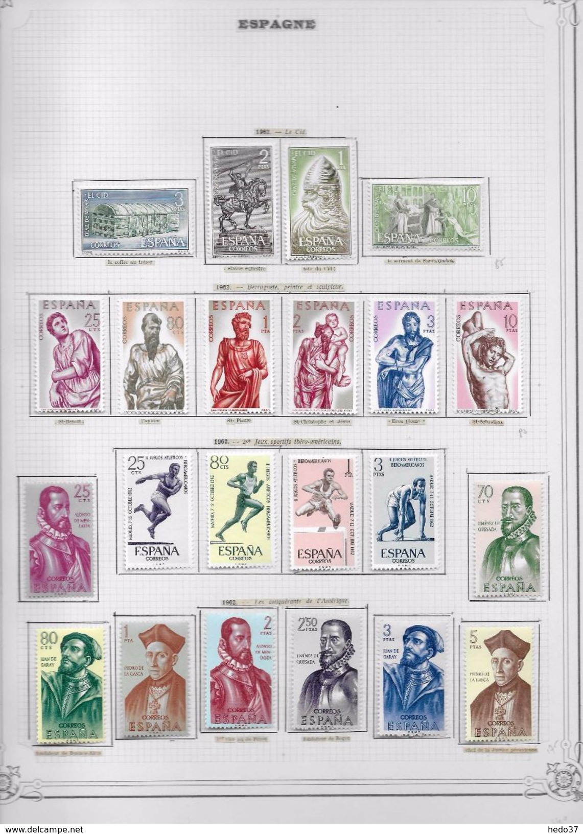 Espagne - Collection Vendue Page Par Page - Timbres Neufs * / Oblitérés - TB - Verzamelingen