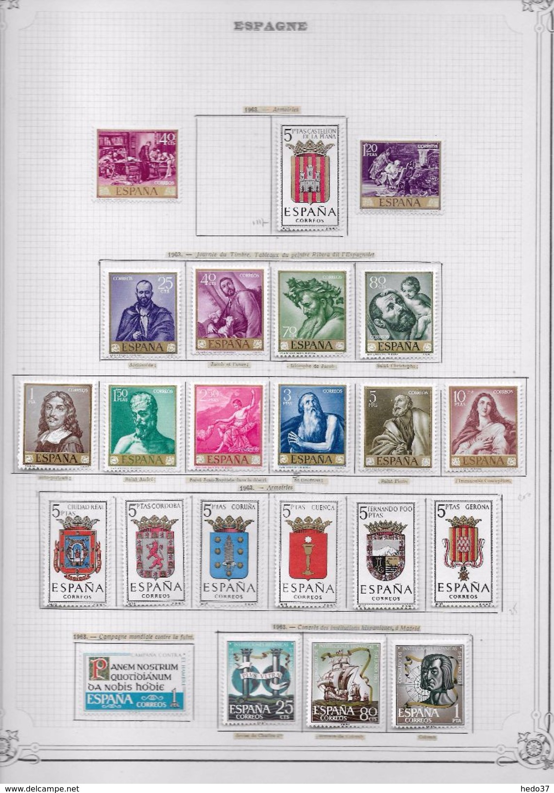 Espagne - Collection Vendue Page Par Page - Timbres Neufs * / Oblitérés - TB - Collezioni