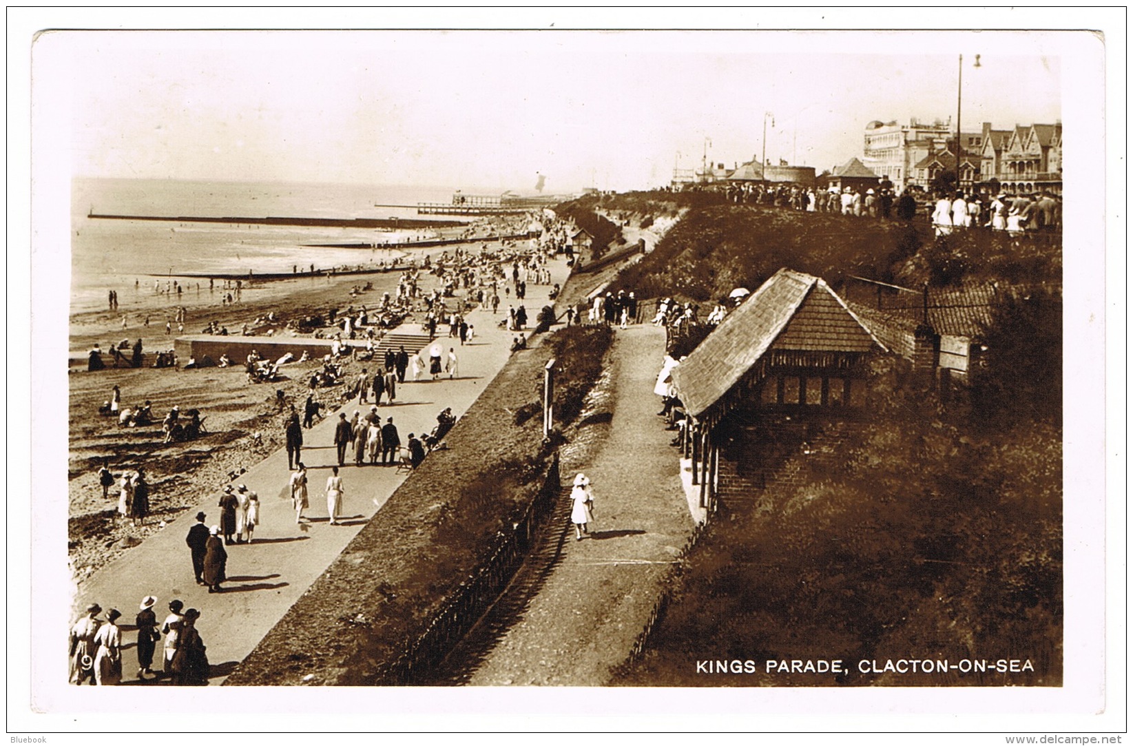 RB 1161 - 1926 Real Photo Postcard - Kings Parade Clacton-on-Sea Essex - Clacton On Sea