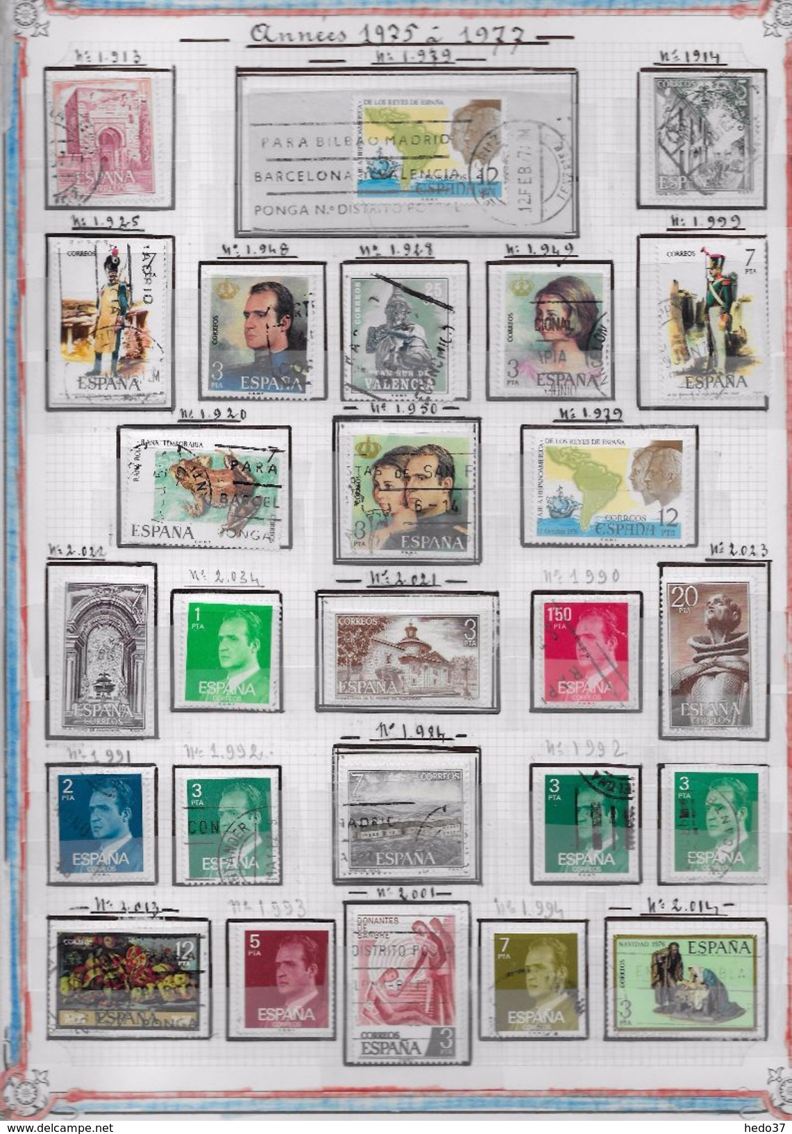 Espagne - Collection Vendue Page Par Page - Timbres Neufs * / Oblitérés - TB - Verzamelingen