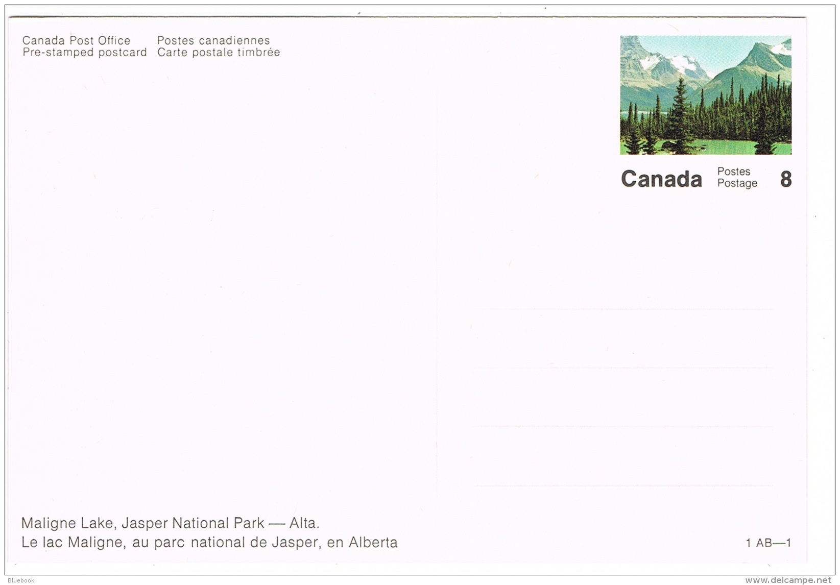RB 1162 - 5 Canada Postal Stationery Cards - with Views &amp; Stamps - Alberta Locations