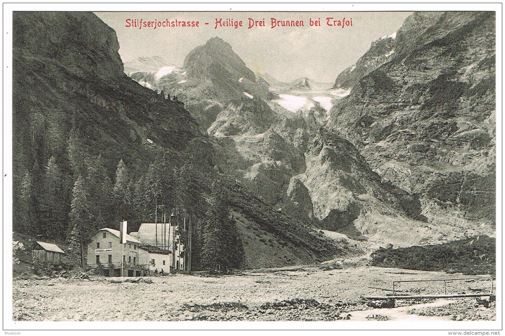 RB 1163 -  1907 Stengel Postcard - Stilfserjochstrasse Heilige Drei Brunnen Italy Tyrol &amp; Switzerland - Enge