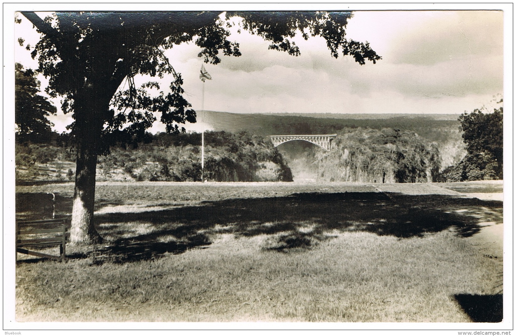 RB 1164 - Real Photo Postcard - View From Victoria Falls Hotel Zambia Rhodesia Zimbabwe - Zambia
