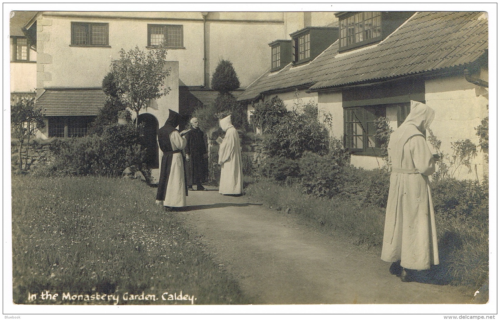 RB 1164 - Early Real Photo Postcard - In Monastery Garden Caldey Near Tenby Pembrokeshire Wales - Pembrokeshire