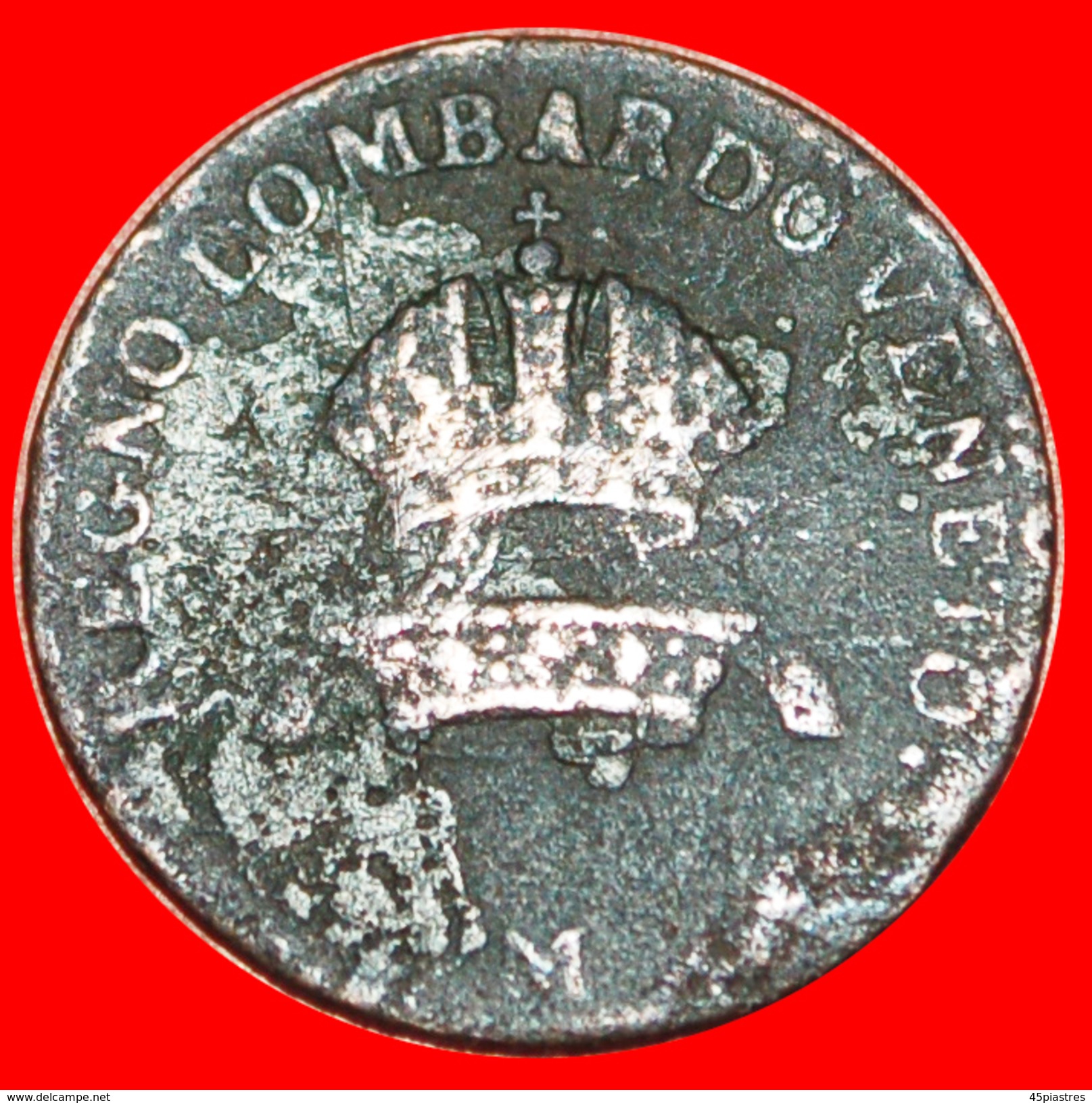 * LOMBARDY-VENETIA: ITALY ★ 1 CENTESIMO 1822M!  FRANCIS I (1806-1835) LOW START&#x2605; NO RESERVE! - Lombardije-Venetië