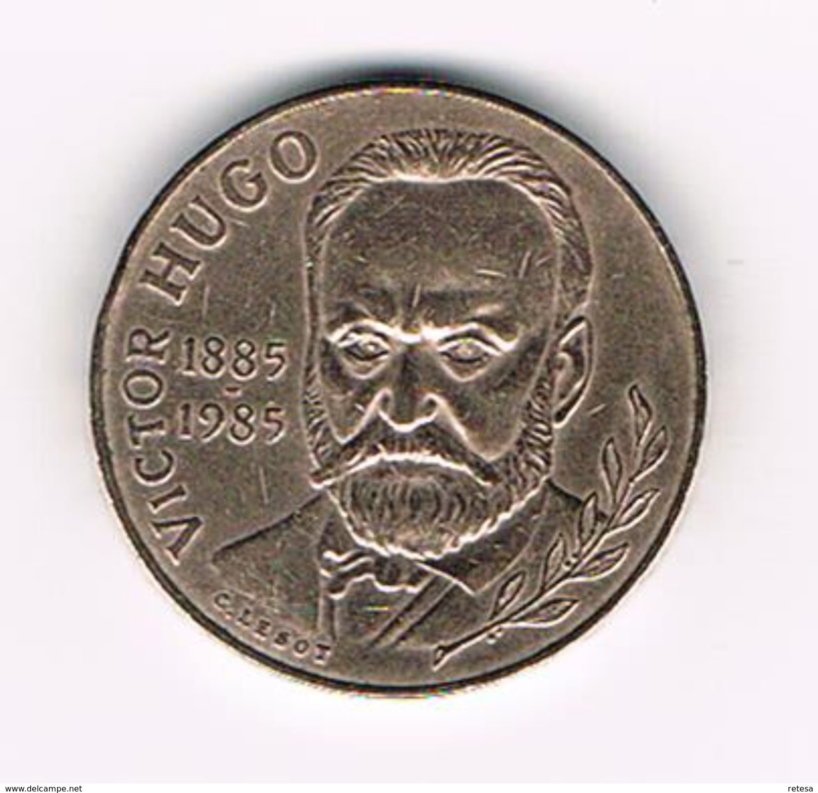 ) FRANKRIJK 10 FRANCS  VICTOR  HUGO  1985 - Autres & Non Classés