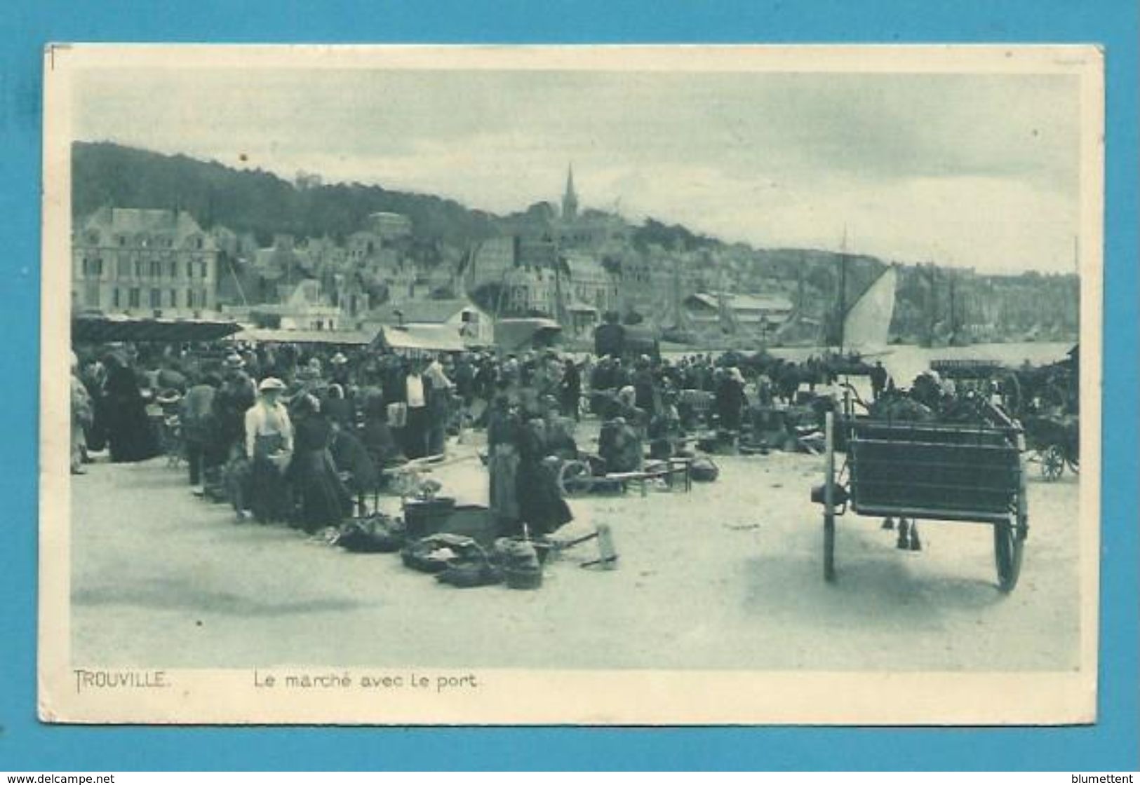 CPA - Le Marché Sur Le Port TROUVILLE 14 - Trouville