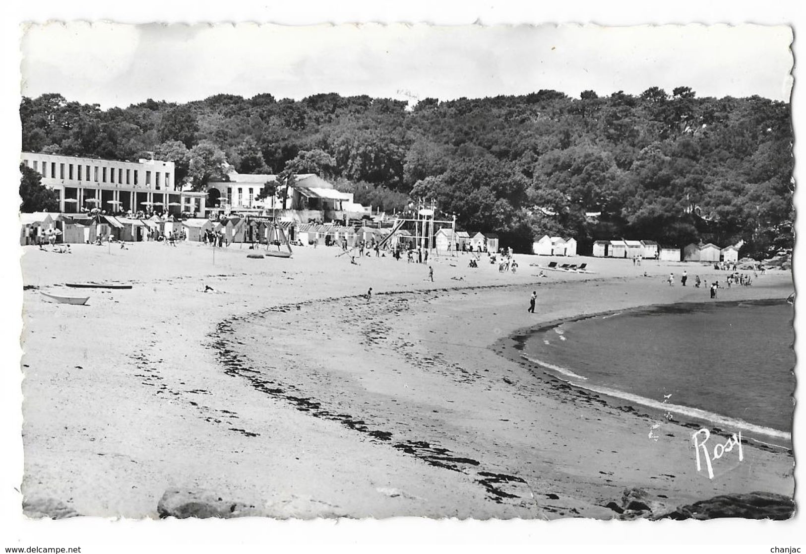 Cpsm: 85 NOIRMOUTIER EN ILE (ar. Les Sables D'Olonne) Plage Des Dames Et Bois De La Chaize  1962  N° 41 (plan Rare) - Ile De Noirmoutier