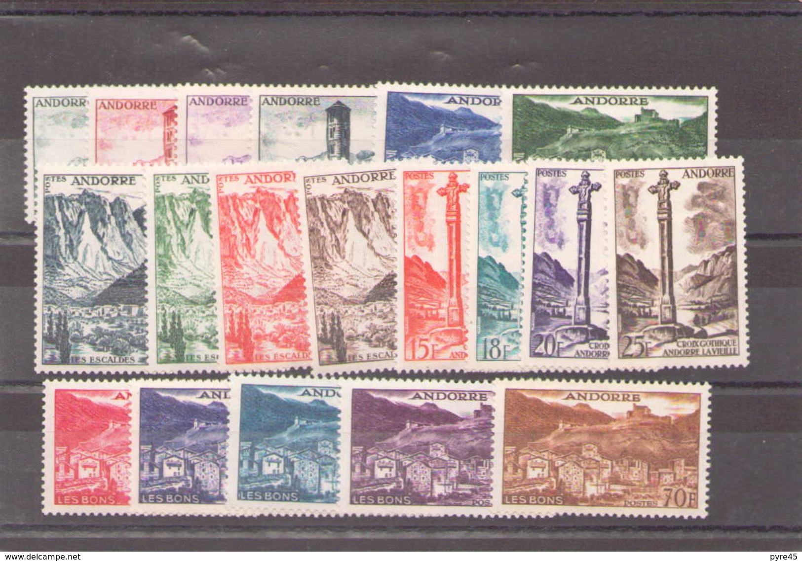 Andorre 1955 / 58 N° 138 / 53 * - Nuevos