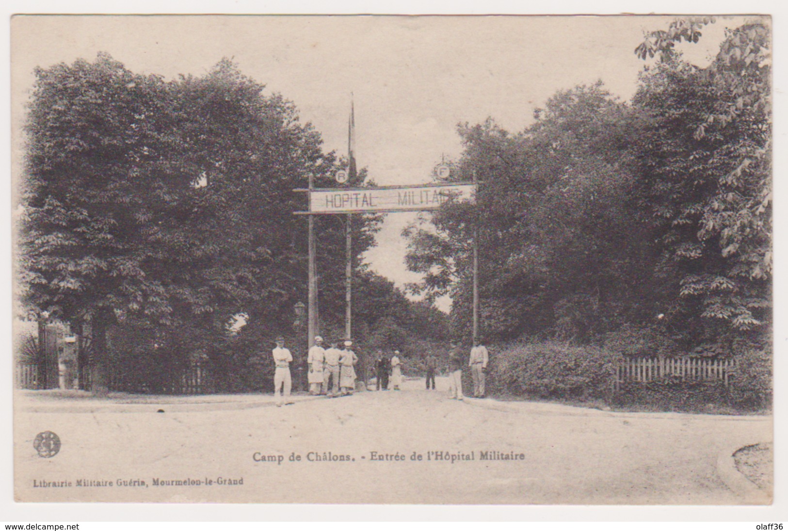 CPA MARNE 51 MOURMELON Camp De Châlon Entrée De L'Hopital Militaire - Camp De Châlons - Mourmelon