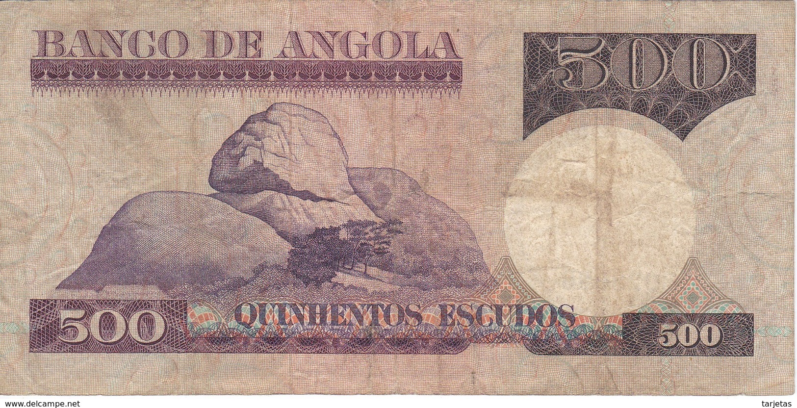 BILLETE DE ANGOLA DE 500 ESCUDOS DEL AÑO 1973 (BANKNOTE) - Angola