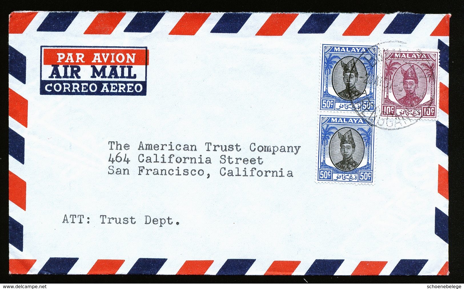 A4710) Malaya Airmail Cover From 1957 - Malaya (British Military Administration)