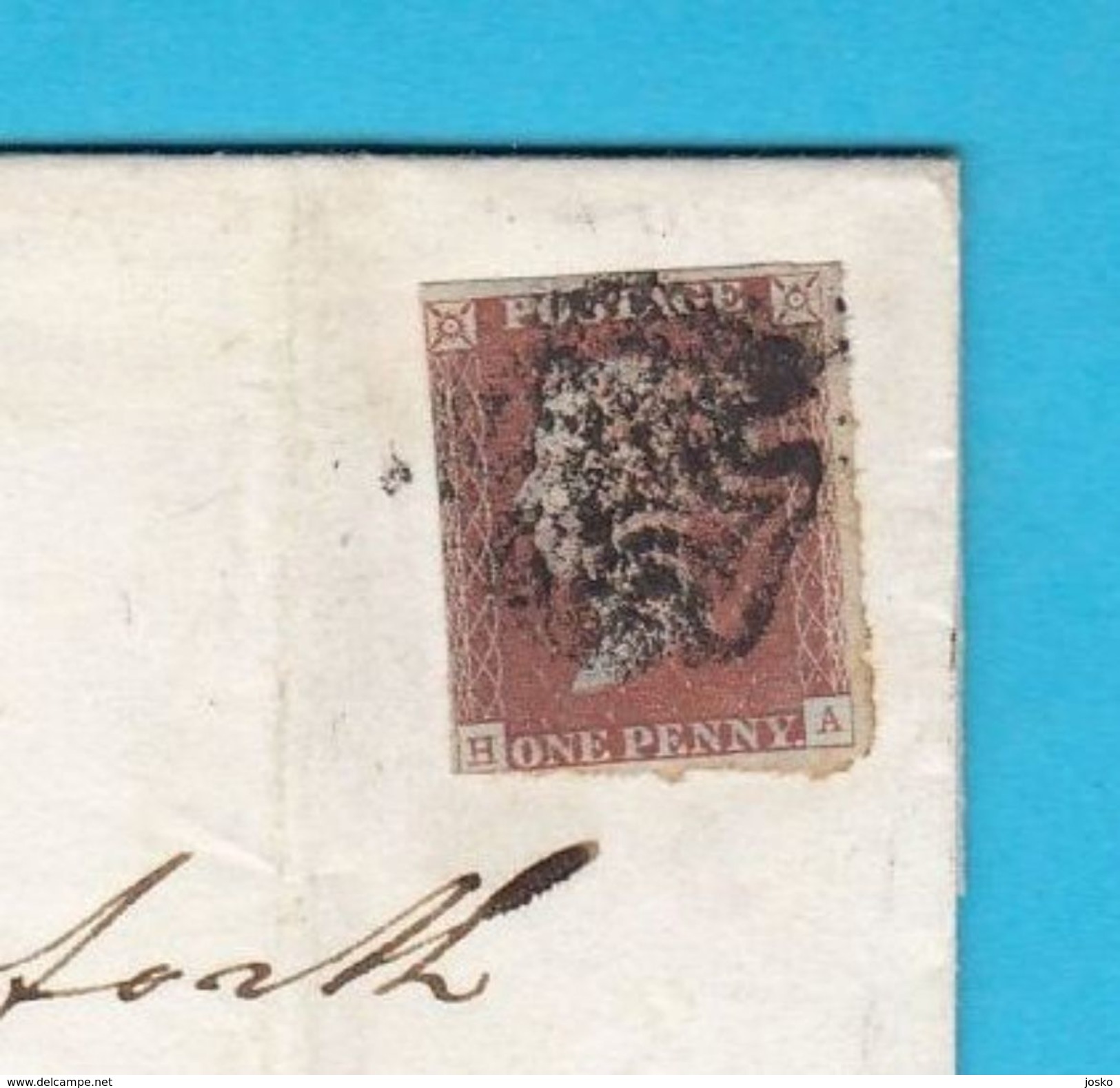 1841. PENNY RED ( HA ) - Letter Travelled 1841. Birmingham To Levington - Lettres & Documents