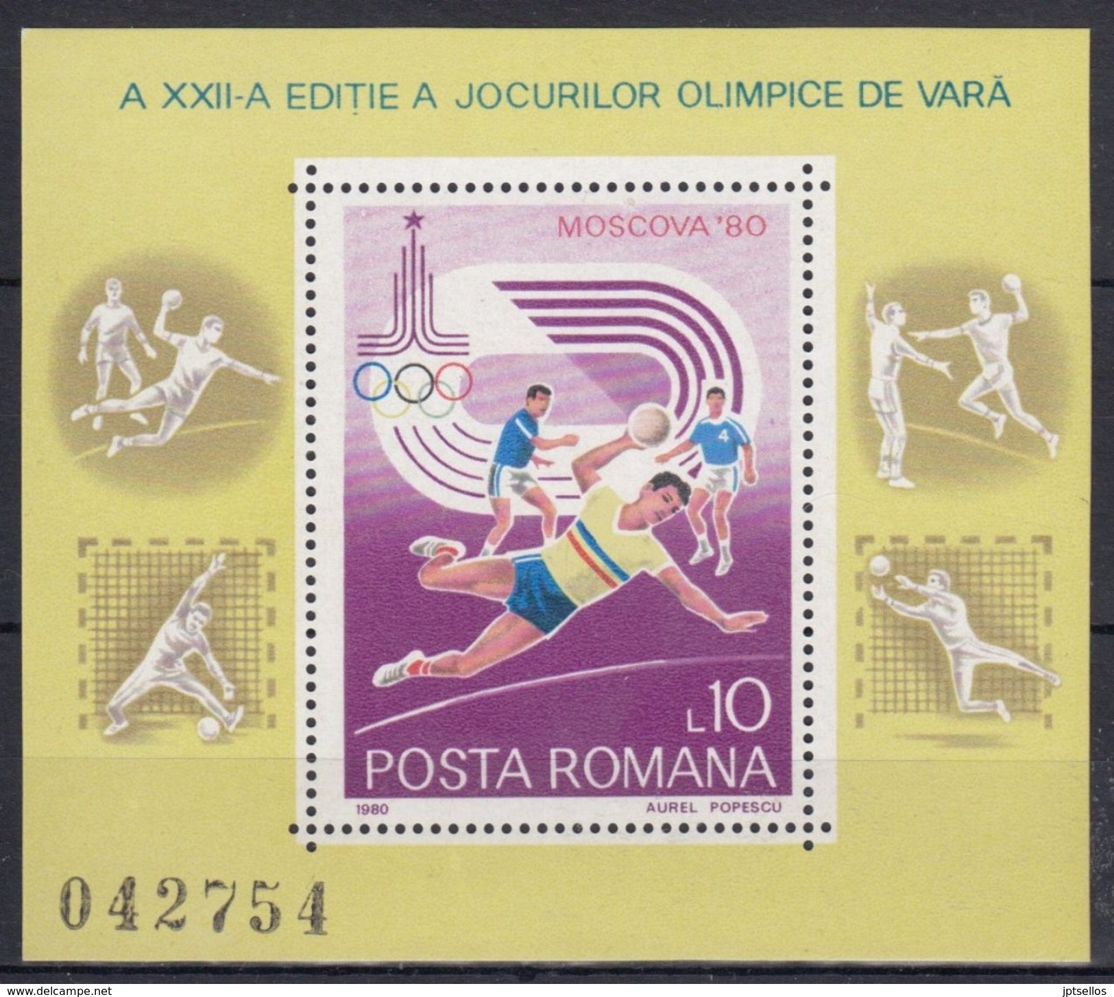 RUMANIA 1980 HB-144 NUEVO - Blocs-feuillets