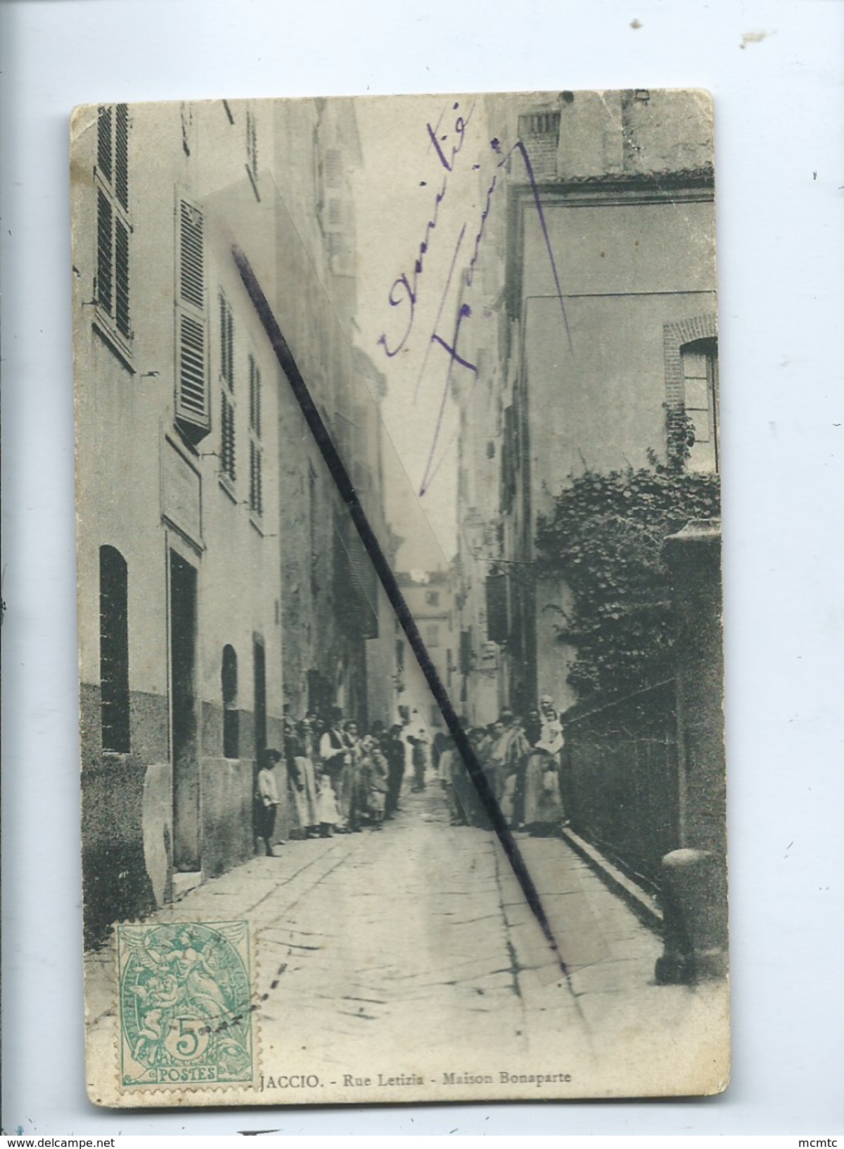 CPA  -  Ajaccio  - Rue Letizia  - Maison Bonaparte  (N° 351 - Collection J. Moretti , Corte (Corse) - - Ajaccio