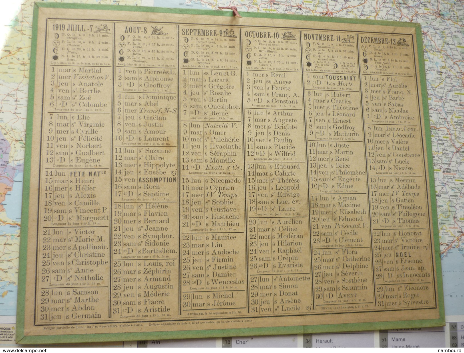Almanach Des Postes Et Télégraphes 1919 - Grand Format : 1901-20