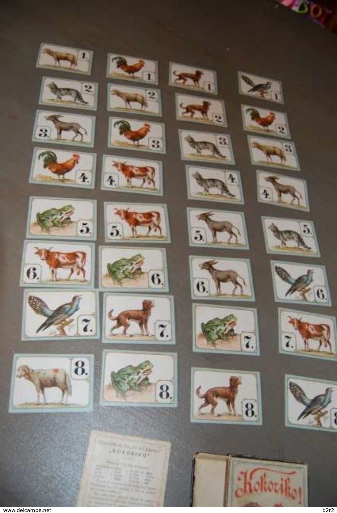 ANCIEN JEUX DE CARTE "KOKORIKO" COMPLET ,MAIS AVEC BOITE DEFECTUEUSE...V/IMAGES - Autres & Non Classés