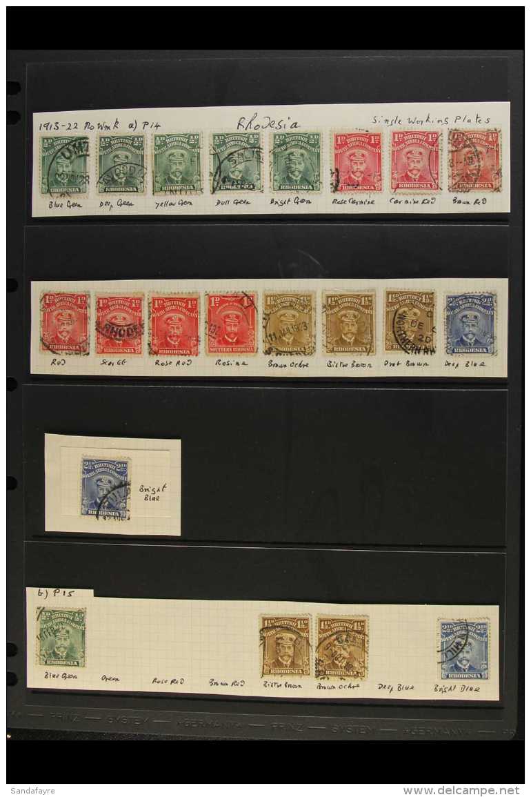 1913-19 USED ADMIRALS An All Different Group Of Identified Shades Which Includes 1913-19 Single Working Plates... - Sonstige & Ohne Zuordnung