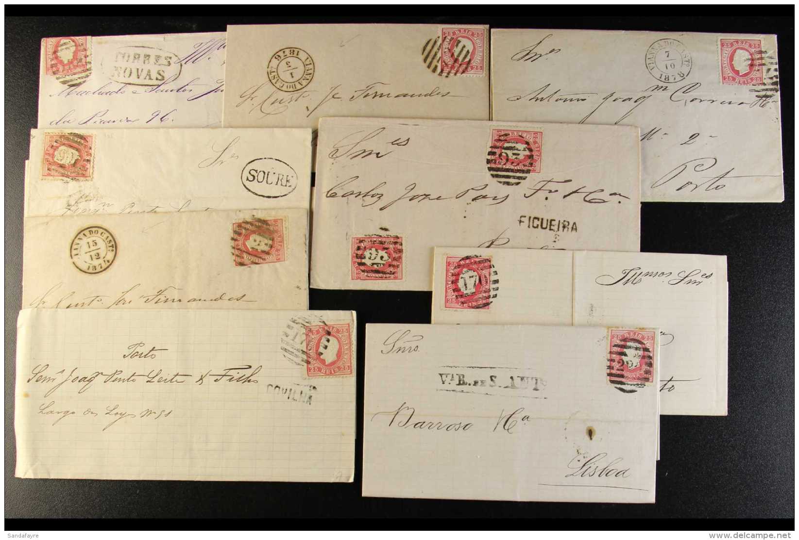 1871-82 POSTAL HISTORY HOARD Interesting Old-time Accumulation Of Mostly Stamped Entire Letters Plus Some Covers,... - Autres & Non Classés