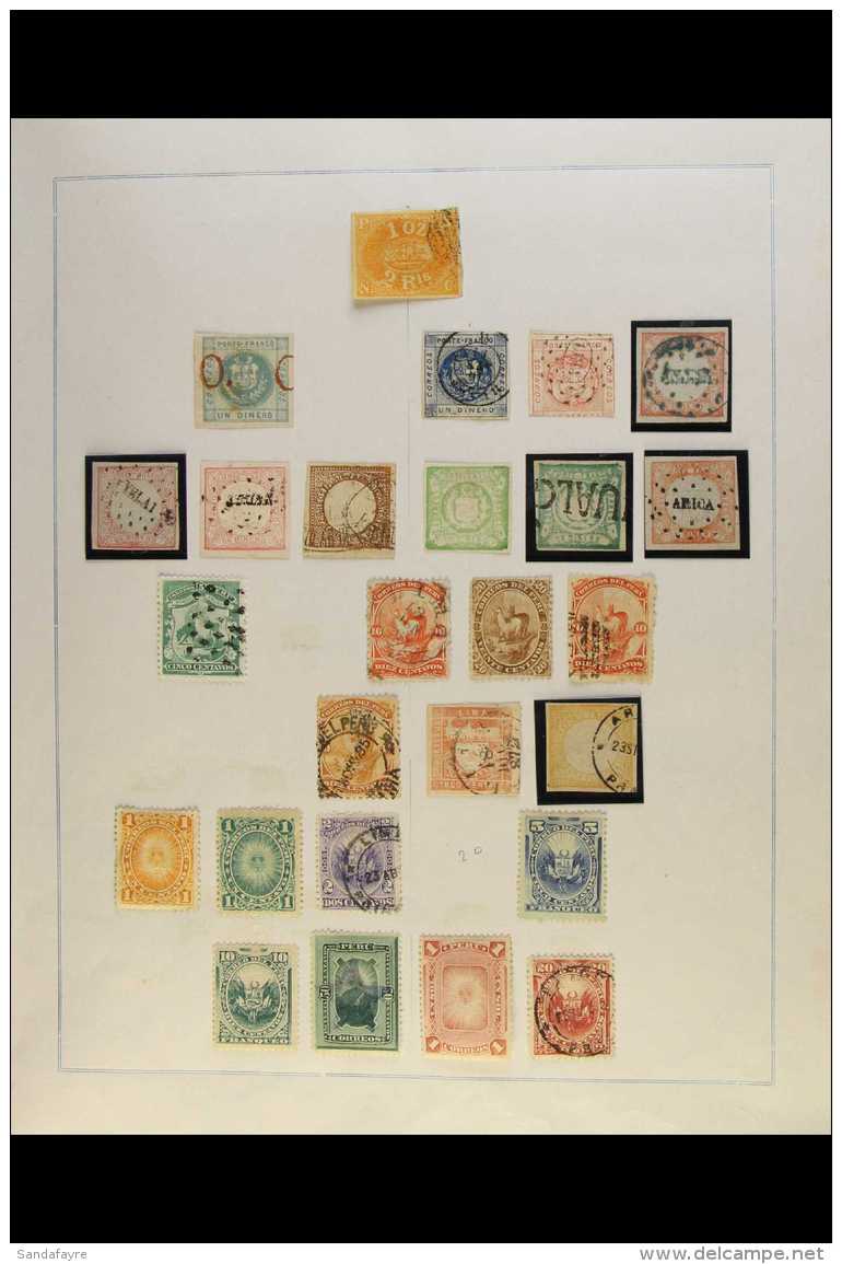 1858-1979 COLLECTION ON ALBUM PAGES A Clean Mint And Used Collection Which Starts With A Range Of Early Types Incl... - Peru