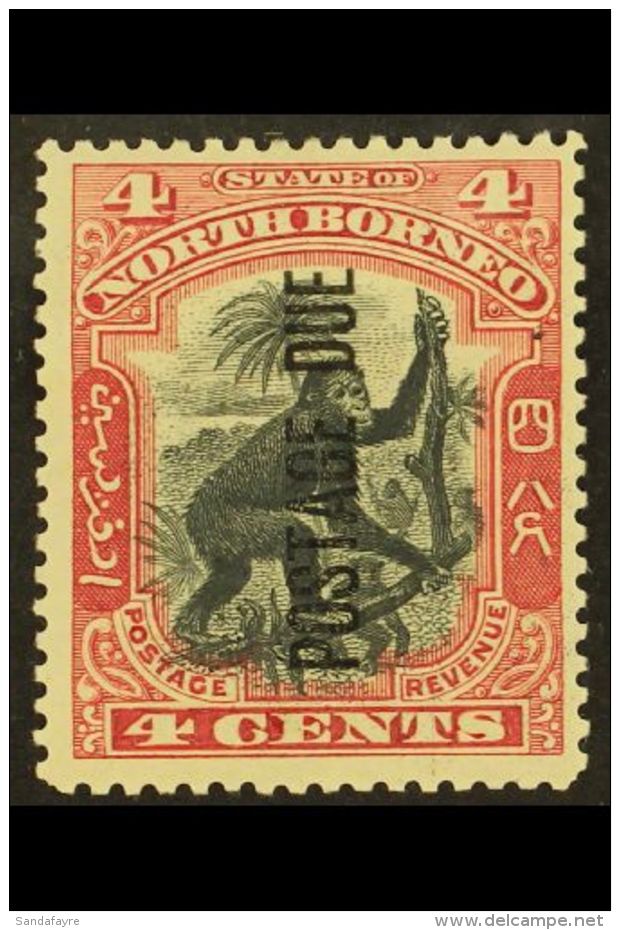 POSTAGE DUES 1897 4c Black And Carmine, SG D16a, Very Fine And Fresh Mint. For More Images, Please Visit... - Bornéo Du Nord (...-1963)