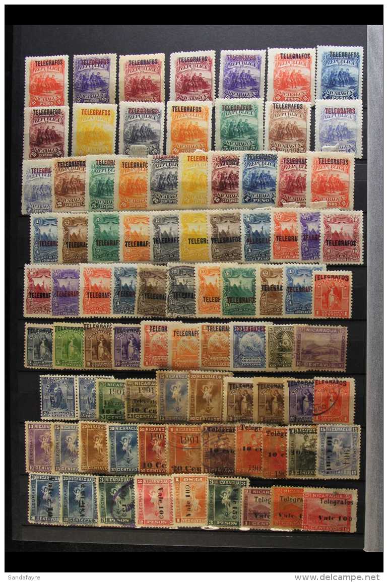 1862-1936 ATTRACTIVE MINT AND USED COLLECTION A Substantial Collection Which Includes 1862 5c Used, 1869-80... - Nicaragua